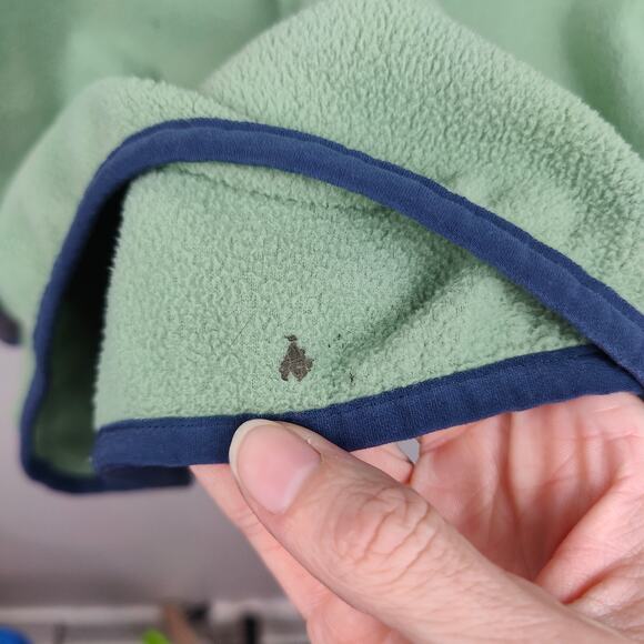 Patagonia Micro D Snap-T Pullover Jacket Men Small Green Gray Colorblock Sweater - Picture 4 of 9